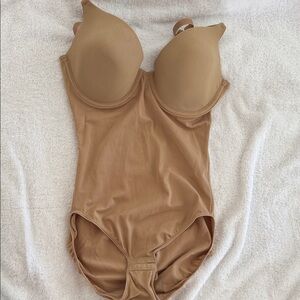 Flexees Tan Shapewear Bodysuit
